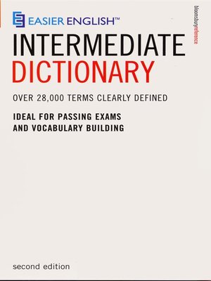 cover image of Easier English Intermediate Dictionary